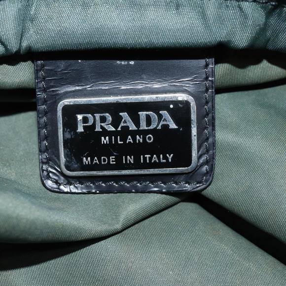 PRADA Shoulder Bag Nylon Khaki Auth 77345 - Picture 10 of 16